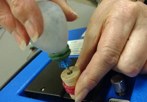 An adapted screwdriver uses InstaMorph to make the handle easier to grip.