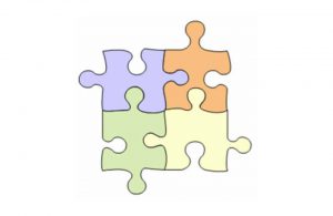 Puzzle pieces with defined edges
