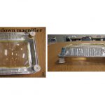 Baking pan magnifier example.