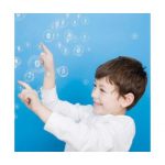 Child with bubbles.