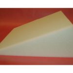 A wedge of foam can be used to provide support and stability.