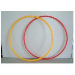 Hula hoops can be used to provide stability when standing.