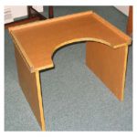 A simple table to assist a child in standing.