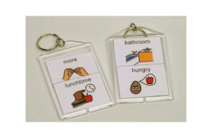 Example of keychains as communication devices