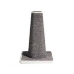 Carpeted cat scratching post.