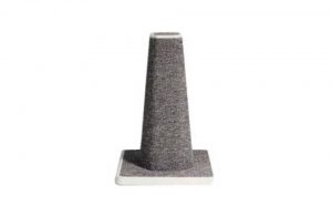 Carpeted cat scratching post.