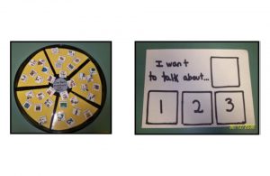 Example of a vegetable tray communication device.